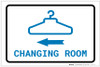 Changing Room Left Arrow with Icon Landscape v2 - Label