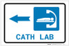 Cath Lab Left Arrow with Icon Landscape - Label