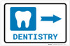 Dentistry Right Arrow with Icon Landscape - Label