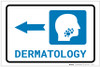 Dermatology Left Arrow with Icon Landscape - Label