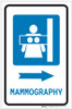 Mammography Right Arrow with Icon Portrait - Label Mammography Right Arrow with Icon Portrait - Label