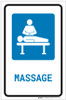 Massage with Icon Portrait - Label