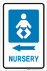 Nursery Left Arrow with Icon Portrait - Label Nursery Left Arrow with Icon Portrait - Label
