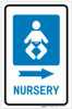 Nursery Right Arrow with Icon Portrait - Label