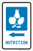 Nutrition Left Arrow with Icon Portrait - Label
