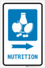 Nutrition Right Arrow with Icon Portrait - Label