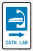Cath Lab Right Arrow with Icon Portrait - Label Cath Lab Right Arrow with Icon Portrait - Label
