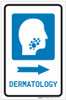 Dermatology Right Arrow with Icon Portrait - Label