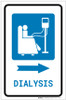 Dialysis Right Arrow with Icon Portrait - Label