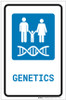 Genetics with Icon Portrait - Label