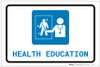 Health Education with Icon Landscape - Label