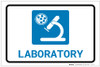 Laboratory with Icon Landscape - Label Laboratory with Icon Landscape - Label