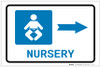 Nursery Right Arrow with Icon Landscape - Label Nursery Right Arrow with Icon Landscape - Label