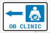 OB Clinic Left Arrow with Icon Landscape - Label