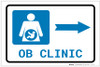 OB Clinic Right Arrow with Icon Landscape - Label