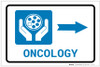 Oncology Right Arrow with Icon Landscape - Label