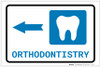 Orthodontistry Left Arrow with Icon Landscape - Label