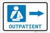 Outpatient Right Arrow with Icon Landscape - Label