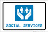 Social Services with Icon Landscape - Label