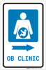 OB Clinic Right Arrow with Icon Portrait - Label
