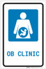 OB Clinic with Icon Portrait - Label OB Clinic with Icon Portrait - Label