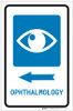 Ophthalmology Left Arrow with Icon Portrait - Label