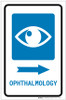 Ophthalmology Right Arrow with Icon Portrait - Label