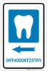 Orthodontistry Left Arrow with Icon Portrait - Label