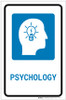 Psychology with Icon Portrait - Label