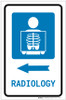 Radiology Left Arrow with Icon Portrait - Label Radiology Left Arrow with Icon Portrait - Label