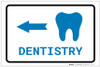 Dentistry Left Arrow with Icon Landscape v2 - Label