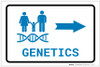 Genetics Right Arrow with Icon Landscape v2 - Label