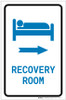 Recovery Room Right Arrow with Icon Portrait v2 - Label Recovery Room Right Arrow with Icon Portrait v2 - Label