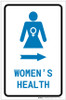 Women's Health Right Arrow with Icon Portrait v2 - Label