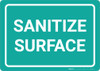 Sanitize Surface Landscape - Wall Sign Sanitize Surface Landscape - Wall Sign