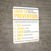 COVID-19 Prevention Wash Hands Frequently Portrait - Wall Sign