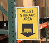 Pallet Storage Area - Rack Mounted Sign