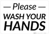 Please Wash Your Hands Landscape - Wall Sign