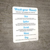 Wash Your Hands Help Stop The Spread Of COVID-19 Portrait - Wall Sign