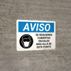 Notice: Face Coverings Required Beyond This Point Spanish with Icon Landscape - Wall Sign Notice: Face Coverings Required Beyond This Point Spanish with Icon Landscape - Wall Sign