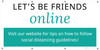 Let's Be Friends Online Social Distancing - Banner