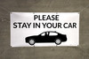 Please Wait In Your Car Someone Will Assist You Shortly - Banner