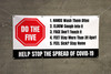 Stop Do The Five Prevent The Spread of COVID-19 - Banner Stop Do The Five Prevent The Spread of COVID-19 - Banner