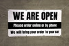 We Are Open Please Wait Here - Banner We Are Open Please Wait Here - Banner