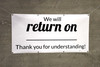 We're Closed For Government Shutdowns - Banner We're Closed For Government Shutdowns - Banner