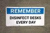 Remember: Disinfect Equipment - Banner Remember: Disinfect Equipment - Banner
