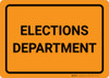 Elections Department Landscape - Wall Sign Elections Department Landscape - Wall Sign