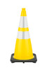 JBC™ 28" Yellow PVC Revolution Series Traffic Cone with Reflector JBC™ 28" Yellow PVC Revolution Series Traffic Cone with Reflector