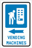 Vending Machines Left Arrow with Icon Portrait v2 - Label