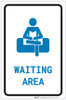 Waiting Area with Icon Portrait - Label Waiting Area with Icon Portrait - Label